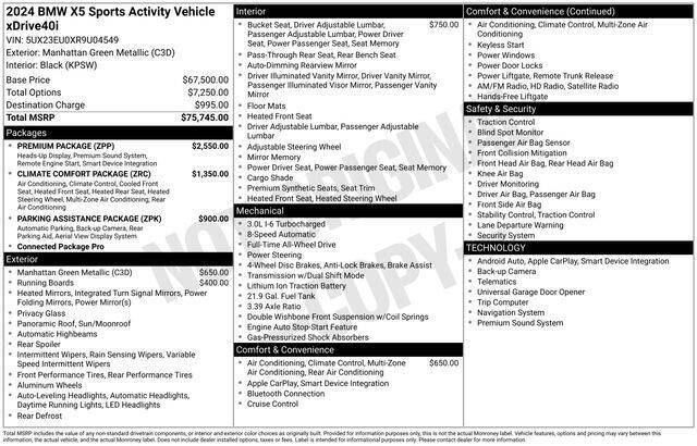 2024 BMW X5 xDrive40i