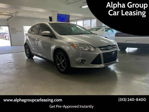 2014 Ford Focus for sale at Alpha Group Car Leasing in Redford MI