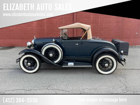 1931 1931 Deluxe Roadster for sale at ELIZABETH AUTO SALES in Elizabeth PA