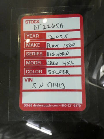 2025 RAM 1500