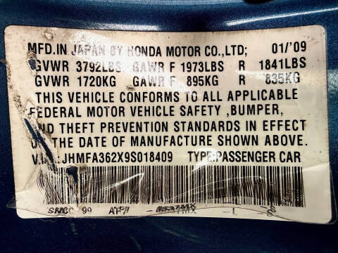 2009 Honda Civic Hybrid