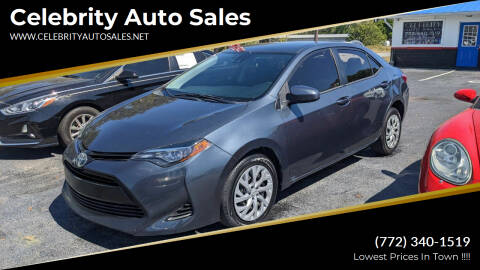2017 Toyota Corolla for sale at Celebrity Auto Sales in Fort Pierce FL
