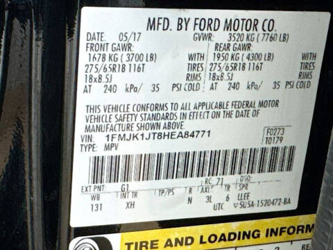 2017 Ford Expedition EL XLT