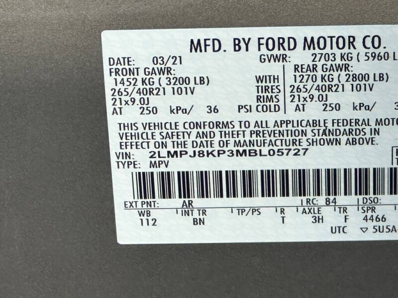 2021 Lincoln Nautilus Reserve