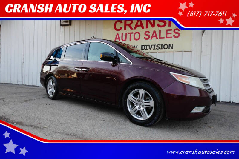 2012 Honda Odyssey for sale at CRANSH AUTO SALES, INC in Arlington TX