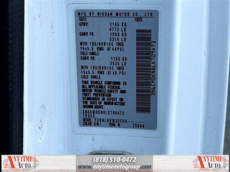 2020 Nissan NV200 SV