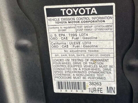 2013 Toyota Tundra Grade