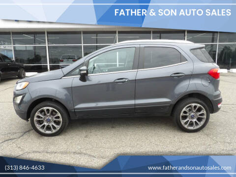2022 Ford EcoSport for sale at Father & Son Auto Sales in Dearborn MI