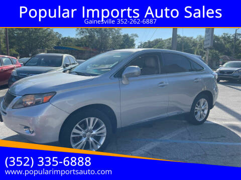 2010 Lexus RX 450h for sale at Popular Imports Auto Sales in Gainesville FL