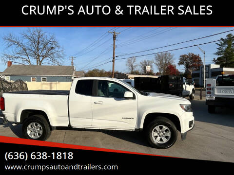 2016 Chevrolet Colorado for sale at CRUMP'S AUTO & TRAILER SALES in Crystal City MO