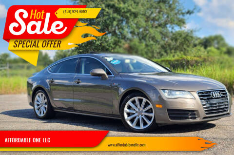 2013 Audi A7 for sale at AFFORDABLE ONE LLC in Orlando FL