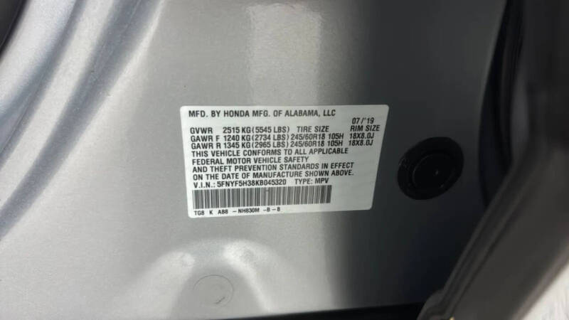 2019 Honda Pilot EX