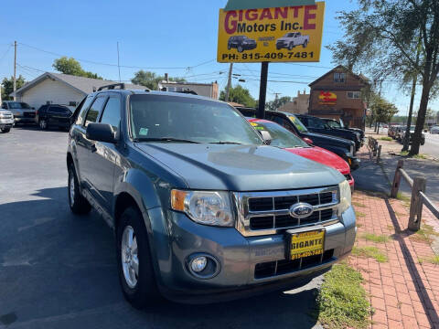 2010 Ford Escape for sale at GIGANTE MOTORS INC in Joliet IL