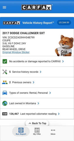 2017 Dodge Challenger SXT