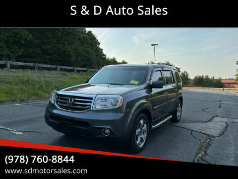 2012 Honda Pilot for sale at S & D Auto Sales in Maynard MA