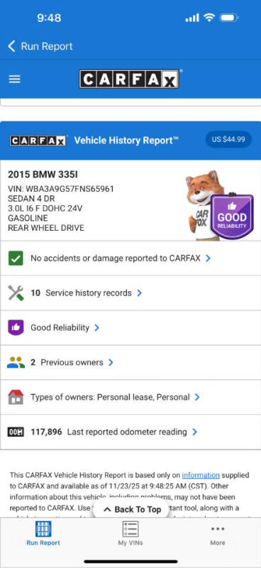 2015 BMW 3 Series 335i