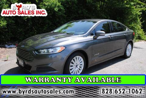 2016 Ford Fusion Hybrid for sale at Byrds Auto Sales in Marion NC
