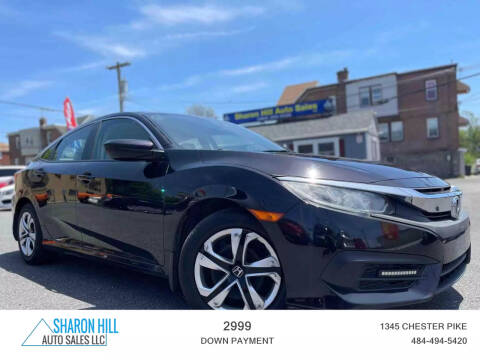 2016 Honda Civic for sale at Sharon Hill Auto Sales LLC in Sharon Hill PA
