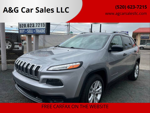 2015 Jeep Cherokee for sale at A&G Car Sales  LLC in Tucson AZ