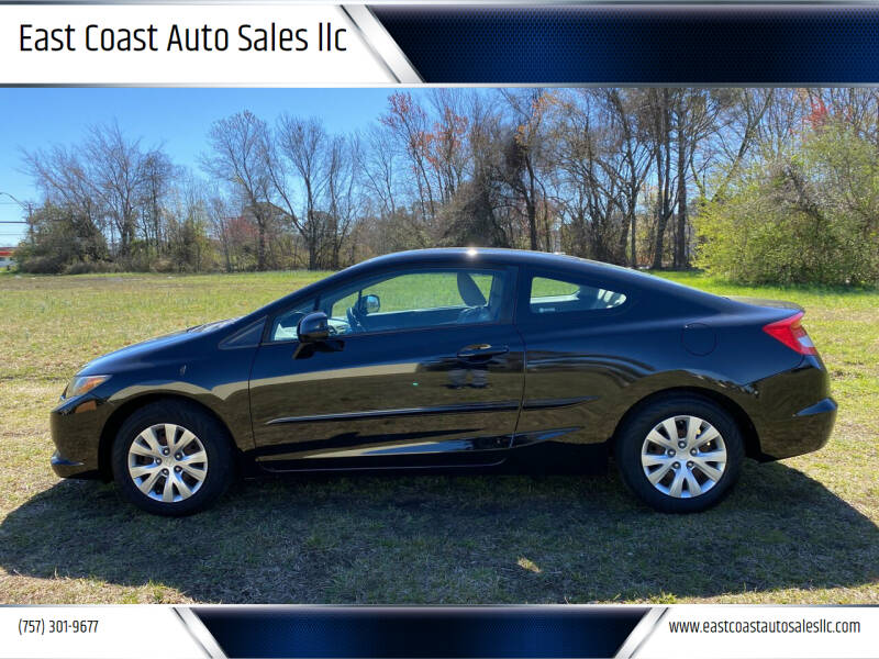 2012 Honda Civic for sale at East Coast Auto Sales llc in Virginia Beach VA