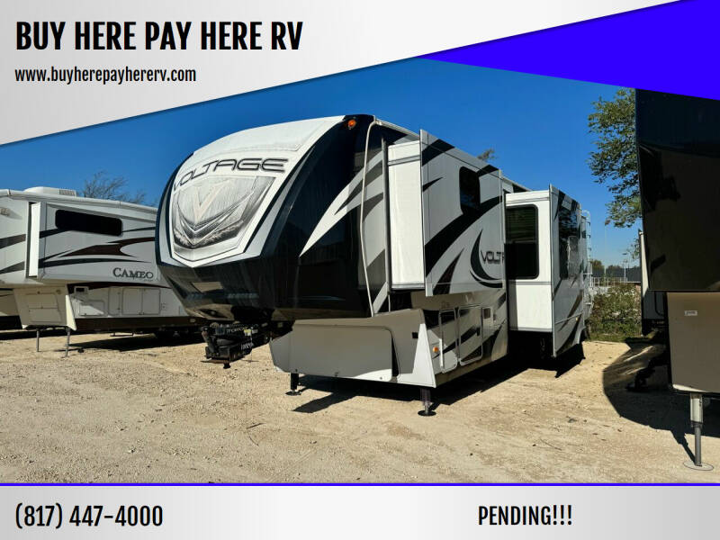 2014 Keystone Voltage V3950 for sale at BUY HERE PAY HERE RV in Burleson TX