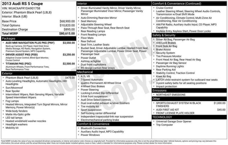 2013 Audi RS 5 quattro