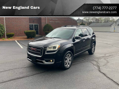 2013 GMC Acadia for sale at New England Cars in Attleboro MA