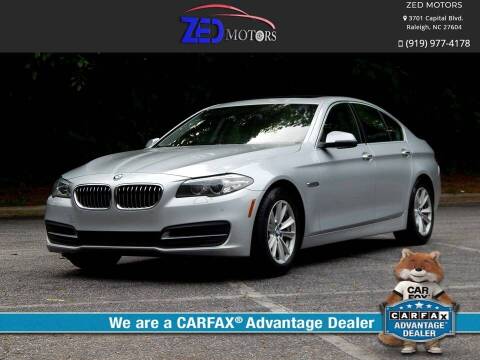 2014 BMW 5 Series for sale at Zed Motors in Raleigh NC
