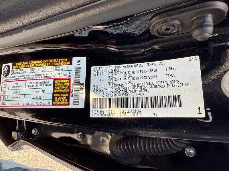 2016 Toyota Tundra SR5