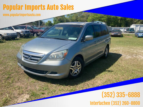 2006 Honda Odyssey for sale at Popular Imports Auto Sales - Popular Imports-InterLachen in Interlachehen FL