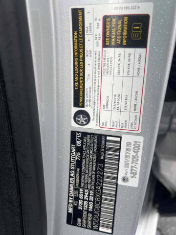 2016 Mercedes-Benz S-Class S 550