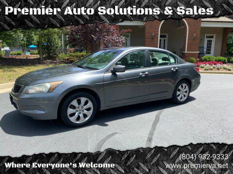 2008 Honda Accord for sale at Premier Auto Solutions & Sales in Quinton VA