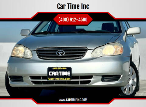 2003 Toyota Corolla for sale at Car Time Inc in San Jose CA