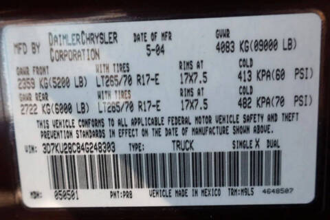 2004 Dodge Ram 2500
