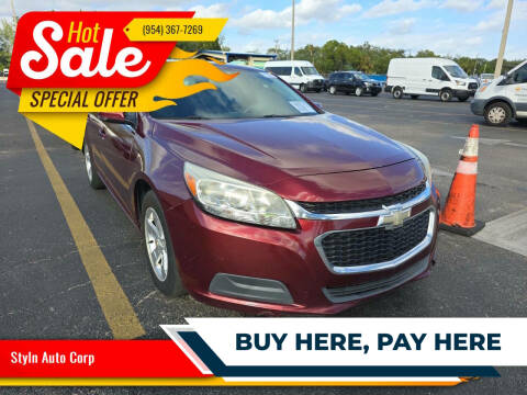 2015 Chevrolet Malibu for sale at Styln Auto Corp in West Park FL