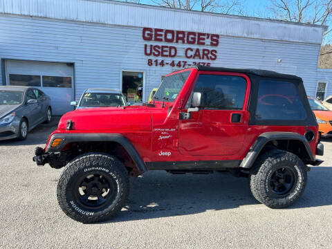 2001 Jeep Wrangler for sale at George's Used Cars Inc in Orbisonia PA