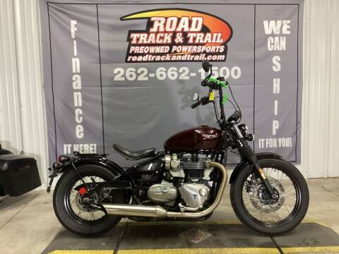 2020 Triumph Bonneville Bobber Morello Red/ for sale at Road Track and Trail in Big Bend WI