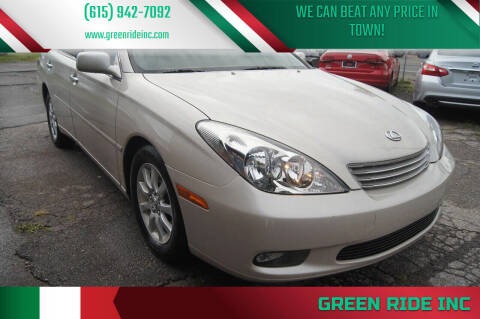 2003 Lexus ES 300 for sale at Green Ride Inc in Nashville TN