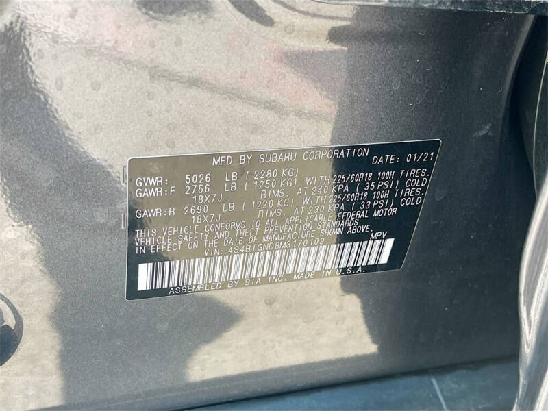 2021 Subaru Outback Limited XT