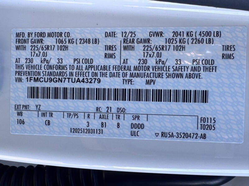 2026 Ford Escape Active