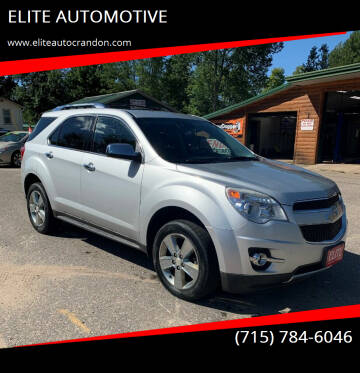 2012 Chevrolet Equinox for sale at ELITE AUTOMOTIVE in Crandon WI