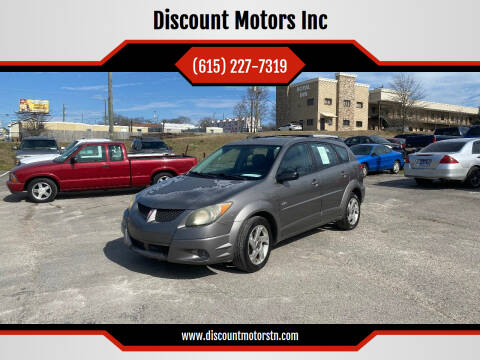 2004 Pontiac Vibe for sale at Discount Motors Inc in Nashville TN