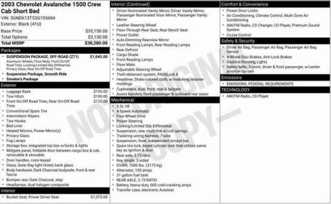2003 Chevrolet Avalanche