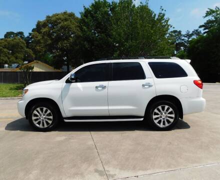 2014 Toyota Sequoia for sale at GLOBAL AUTO SALES in Spring TX