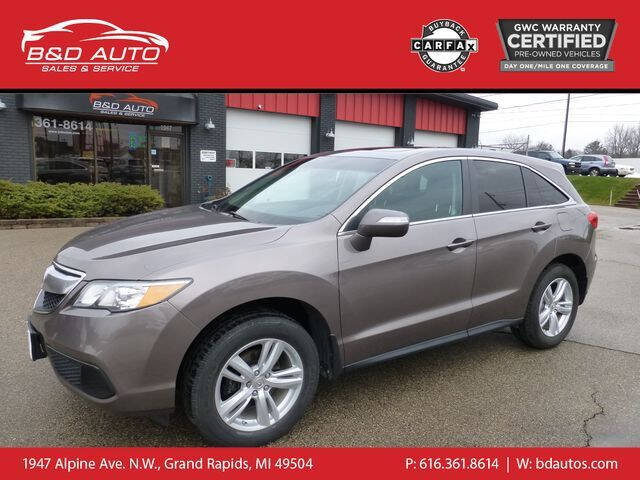 2013 Acura RDX for sale at B&D Auto Sales Inc in Grand Rapids MI