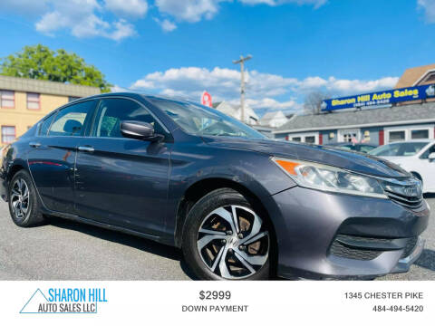 2016 Honda Accord for sale at Sharon Hill Auto Sales LLC in Sharon Hill PA