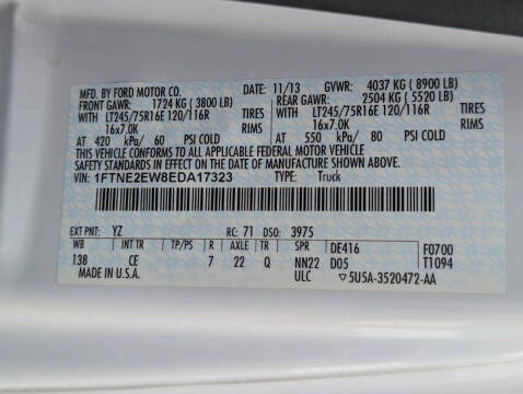 2014 Ford E-Series E-250