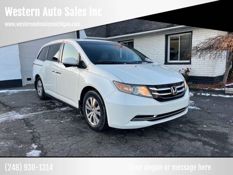 2015 Honda Odyssey for sale at Western Auto Sales Inc in Farmington Hills MI