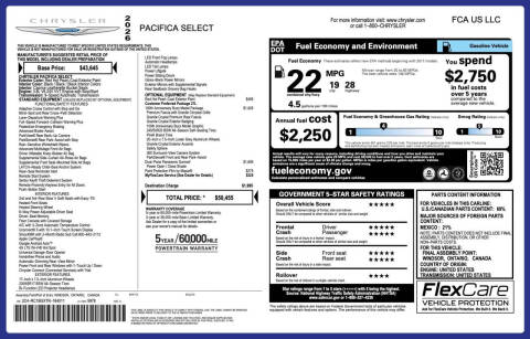 2026 Chrysler Pacifica Select