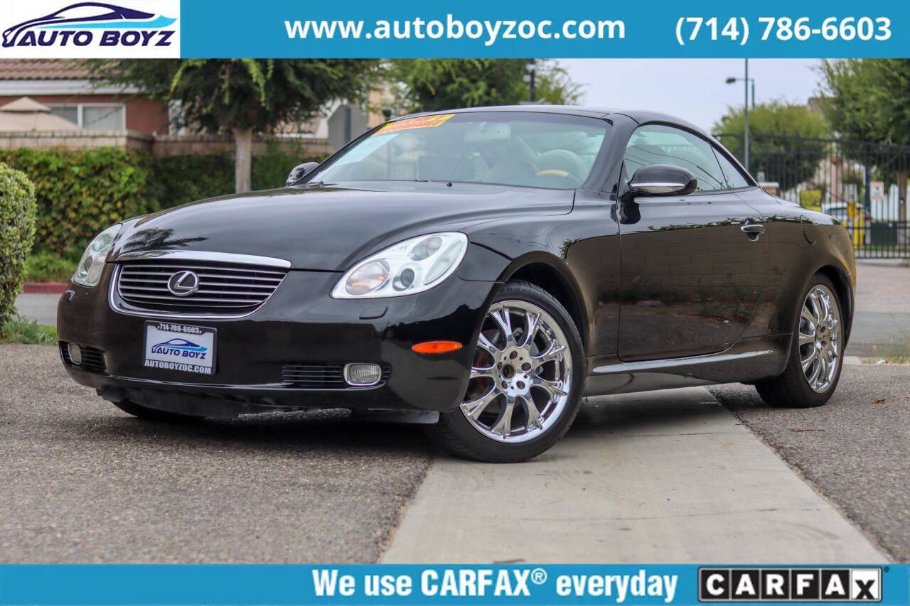 2002 Lexus SC 430 for sale at Auto Boyz in Garden Grove, CA